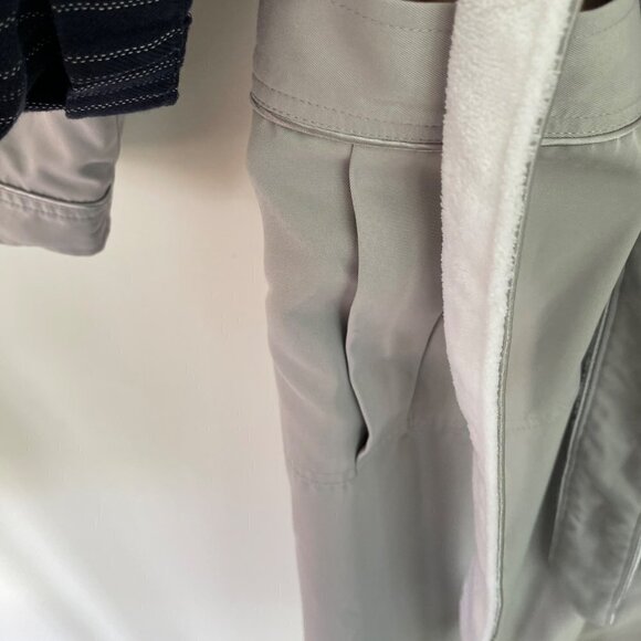 Majestic International Mens Robe Gray Size Small Medium Terry Wrap Belt Pockets - Picture 16 of 16